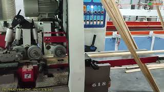 BÀO 4 MẶT 6 TRỤC BÀO PHÔI GHÉP SIÊU NÉT, WM-618 WOODMASTER