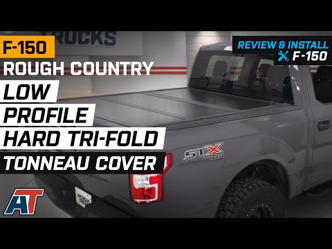 2015-2020 F150 Rough Country Low Profile Hard Tri-Fold Tonneau Cover Review & Install