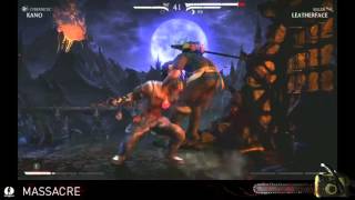 MKX - Leatherface (Killer) vs Kano -Match 1 [HD/60FPS]
