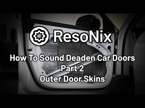 How To Sound Deaden A Car Door - Part 2: Outer Door Skin