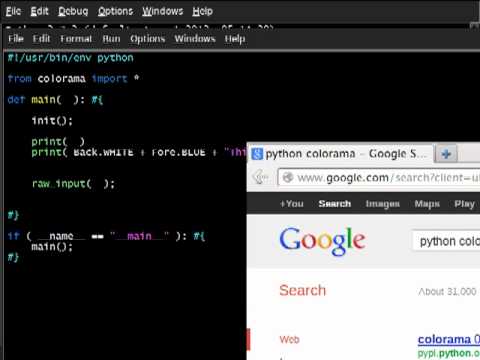 Python colorama 04 Style