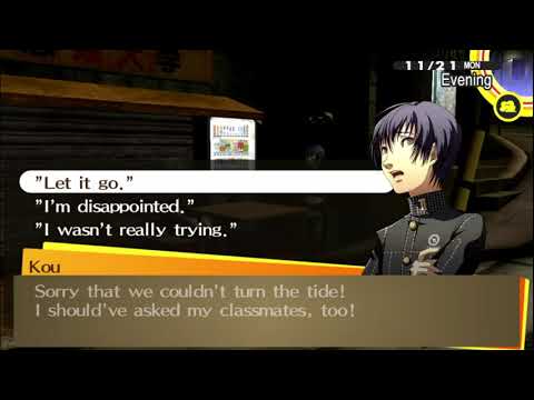 Persona 4 Golden PC - Kou Ichijo All Evening Conversation