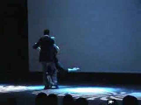  Mazen Kiwan  and  Sigrid Van Tilbeurgh  are  dancing  to  the  tango  "  Vacio  "