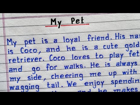 My Pet | My Pet Dog | Essay - My Pet | Paragraph - My Pet | Easy essay on Dog | Easy essay on My Pet