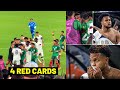 McKennie reaction to 4 red cards in USA Mexico match fight