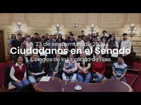 🏛️ CIUDADANOS EN EL SENADO | EEM N° 1085 Y N° 8159 DE ELISA