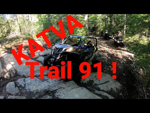 Riding Trail 91, In The 5 Points on the KATVA Trail System  !   #canammaverick