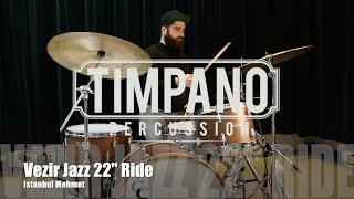 Video thumbnail for Istanbul Mehmet Vezir Jazz 22" Ride played by Vincent Carré by Timpano-percussion