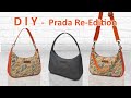 DIY Prada Re-Edition Inspired Handbag - How to make Designer Bag - Tutorial cara membuat tas branded