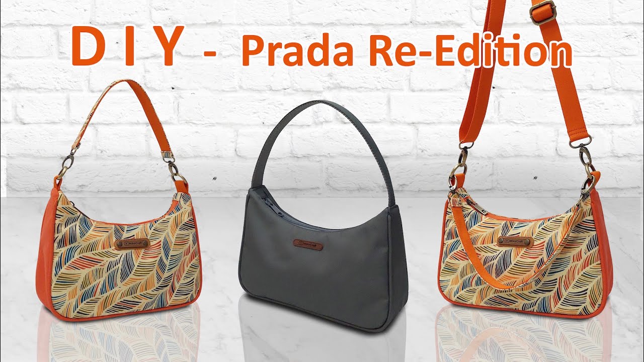 DIY Prada Re-Edition Inspired Handbag - How to make Designer Bag - Tutorial cara membuat tas branded