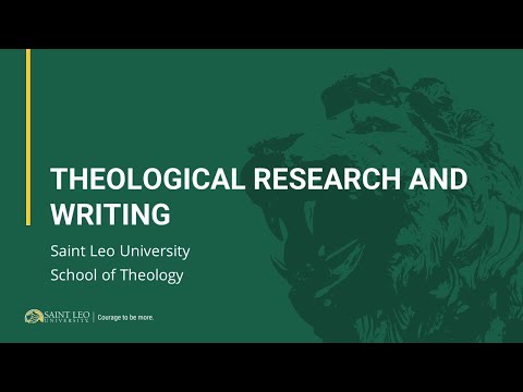 Theology Roundtable: Theological Research and Writing