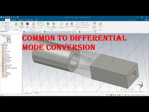 Mode Conversion Common To Differential Mode Conversion In Cst