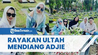 Reza Artamevia & Angelina Sondakh Rayakan Ultah Mendiang Adjie Massaid, Kompak Berziarah ke Makam