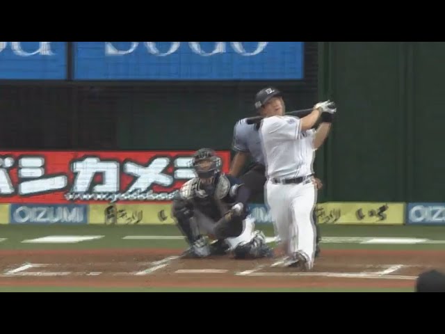 【3回裏】追撃の特大弾!! ライオンズ・中村の15号ソロで2点差に詰め寄る!! 2017/7/1 L-Bs