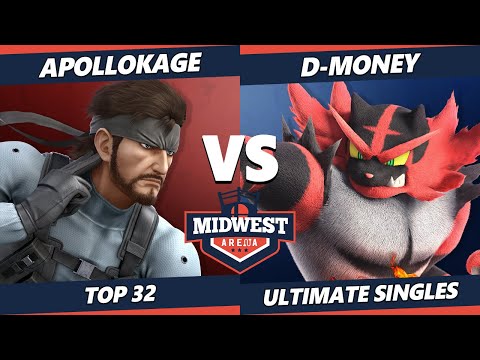 Midwest Arena Top 32 - ApolloKage (Snake) Vs. D-Money (Incineroar, Little Mac) SSBU Smash Ultimate