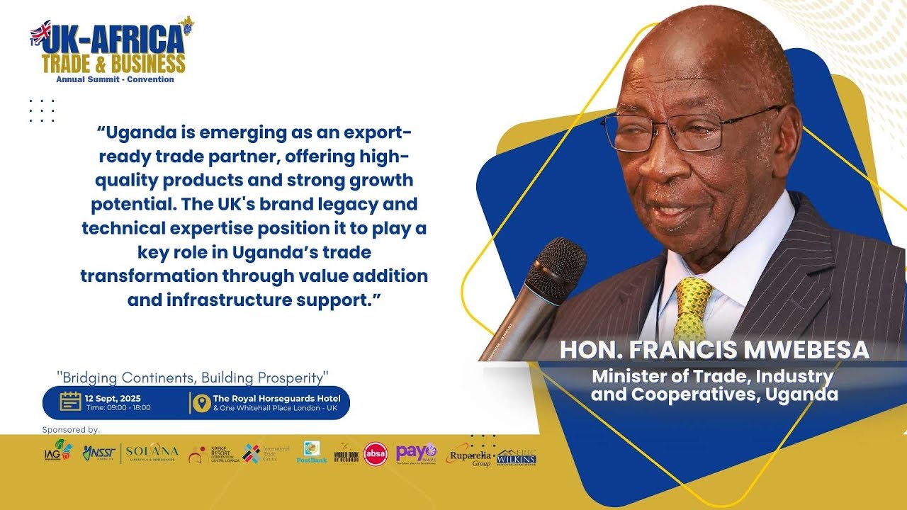 ✈️ Hon. Mwebesa: Uganda Airlines Flights to the UK – A New Era for Trade | UK–Africa Summit 2025