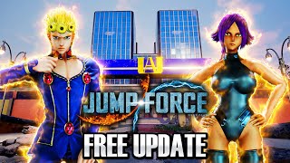 NEW JUMP FORCE FREE DLC UPDATE! Version 2.05 Los Angeles Stage Gameplay (Yoruichi & Giorno Paid DLC)