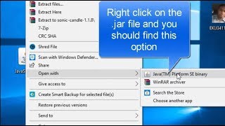 Solved-.jar File Not Opening in Windows 10 But Opens With Winrar