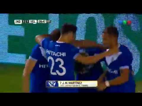 Gol de Burrito Martínez, Independiente 1 1 Velez Sarsfield   31 03 2017