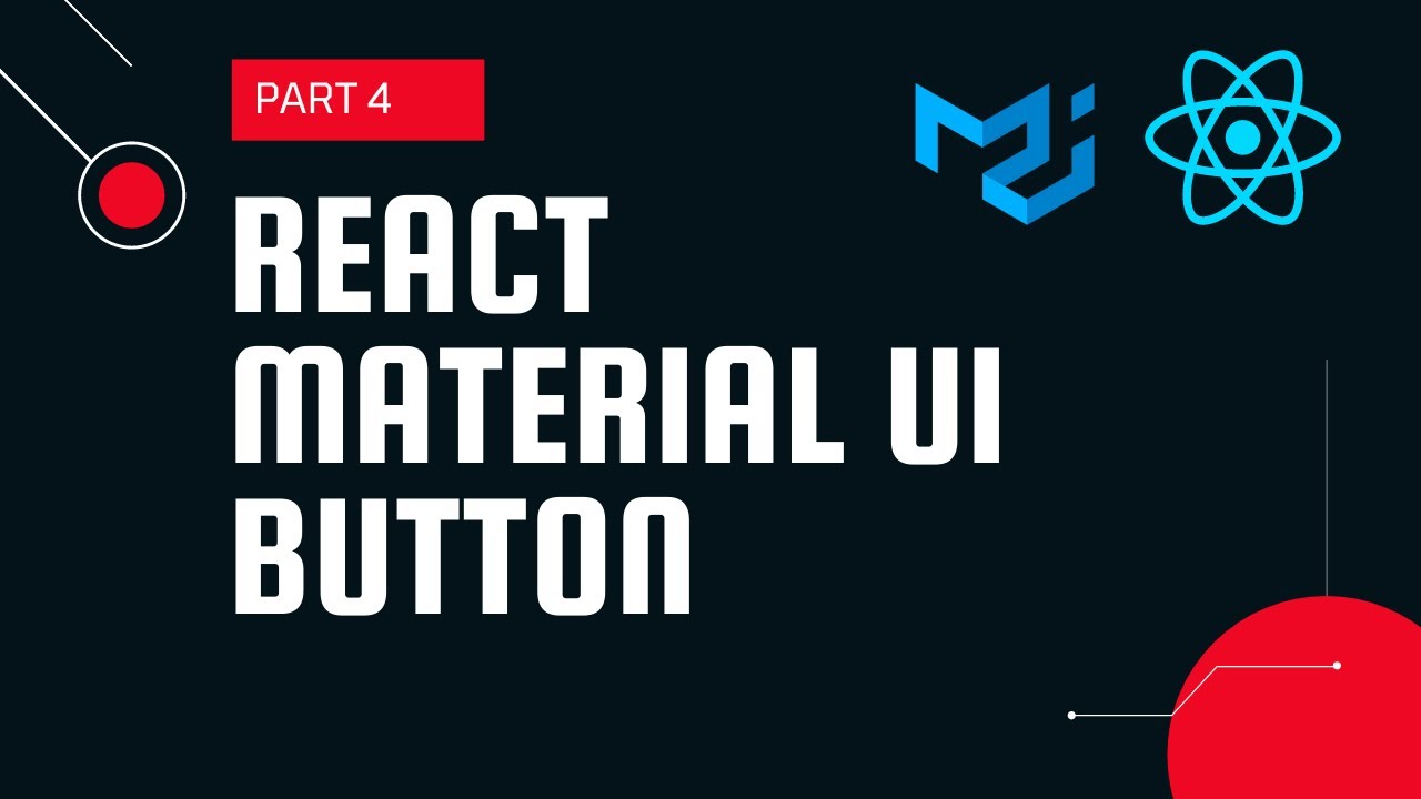 React material UI tutorial 4 : Button component || Material UI tutorial for beginners
