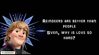 Jonathan Groff - Reindeer(s) Are Better Than People (Cont.) (From "Frozen 2")  Lyrics