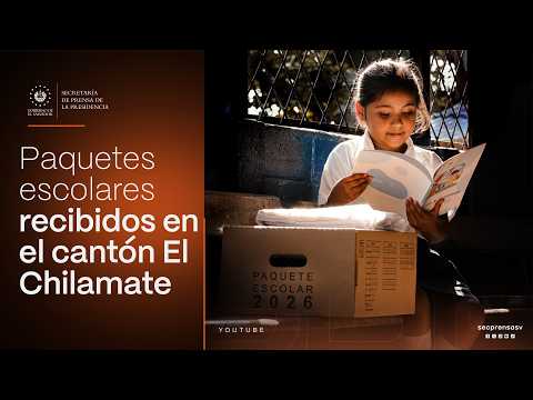 Gobierno del Presidente Nayib Bukele entrega paquetes escolares en Santiago de La Frontera