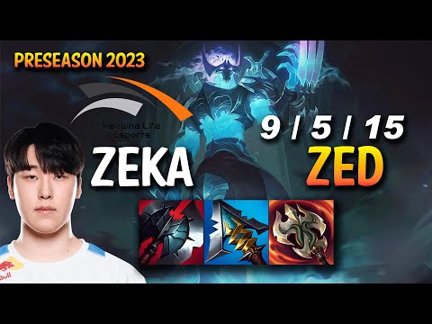 HLE Zeka ZED vs SWAIN Mid - KR Ranked