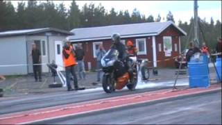 preview picture of video 'Drag race Test & Tune Helsinge Motorstadion 12 juli 2009 (JVC Adobe)'