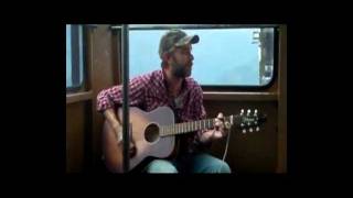 Ben Nichols of Lucero playing on the Alyeska tram in Girdwood, Alaska