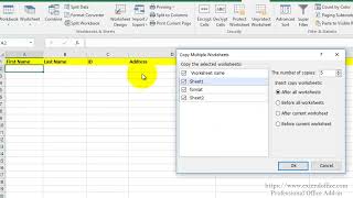 Quickly Copy Multiple Sheets (Worksheets) Multiple Times In Excel