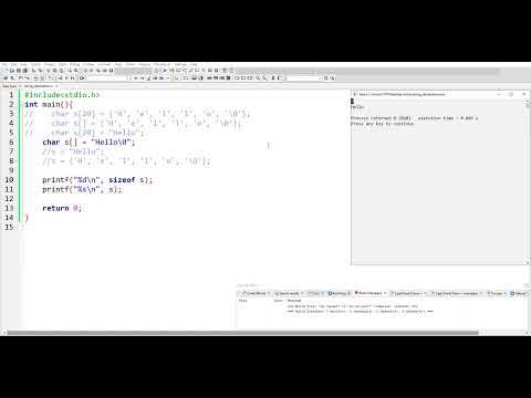 String Declare Initialize Assignment User Input Output