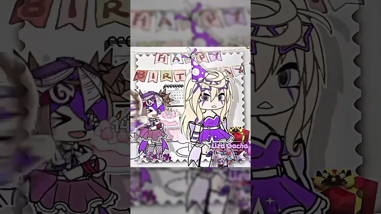 Happy birthday to me! || #LizaGacha #L_Anim_Draw_World_12 #gacha #happybirthday