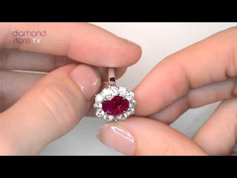 Platinum Ruby 2.40ct And Diamond 1.00ct Ring - FET27 TY