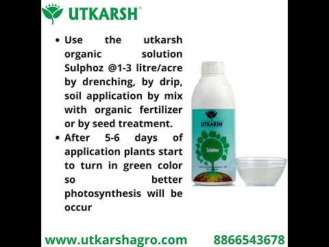 Utkarsh Sulphoz (Sulphur Solubilizing Bacteria  SSB) Bio Fertilizers