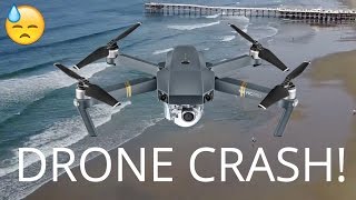DJI Mavic Pro Drone Crash! Near Death Strike From The Sky Above During Her First Flight