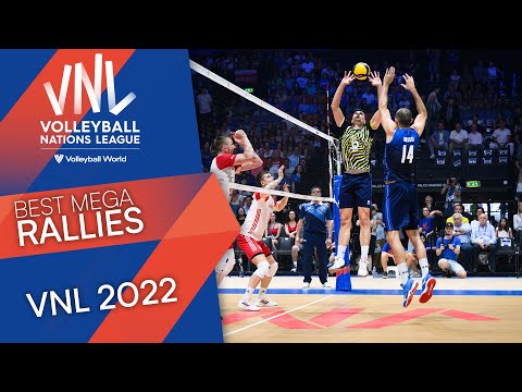 Волейбол BEST MEGA RALLIES of mens vnl | VNL 2022