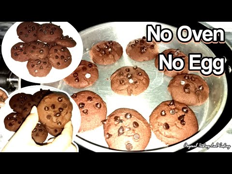 Choco Chips Cookies | Easy Choco Chips Cookies Recipe Without Egg | Without Oven | Original Baking