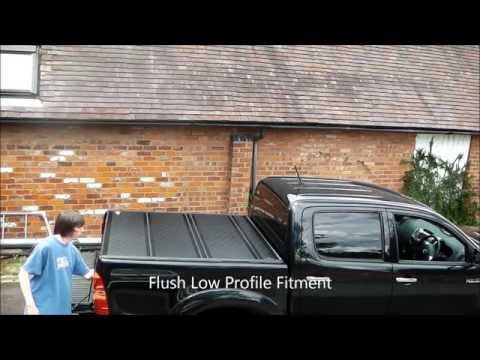 Toyota Hilux Bak Flip HD Tonneau Cover www.trucktopsuk.com