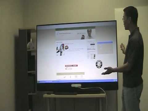 Luidia's eBeam Edge on a 70 inch DLP TV.mp4