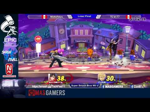 CoVill: Tech Fest XI - Loser Semis - MVK|Poyo(Corrim,Bayonetta,Sonic) vs TCV|T7(Cloud)