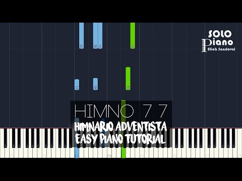 HIMNO 77 - Sea exaltado | Easy Piano Tutorial + Partitura