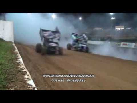 Highlights of QSS Sprintcar Series Rd 10 by Hyperformance Videos on 8 May 2010 at Titan Garages BIS