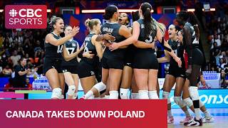 Canada upsets Poland at FIVB Volleyball Women’s Nations League tournament
