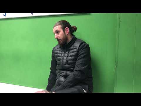 Chat with Hendon Manager Lee Allinson after Hayes & Yeading cup game.