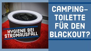 Campingtoilette für den Stromausfall? | Hygiene bei Blackout | Review Bivvy Loo