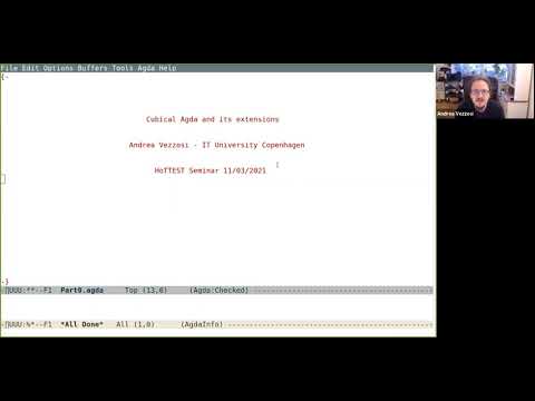 Andrea Vezzosi, Cubical Agda and its extensions