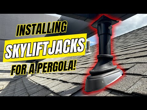 WE CUT THROUGH THE ROOF?! 🫣😱 Installing SkyLifts for a PERGOLA!