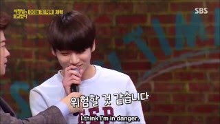 [ENG SUB] The Boss is Watching BTS Jungkook vs. UP10TION Kogyeol Wrestling