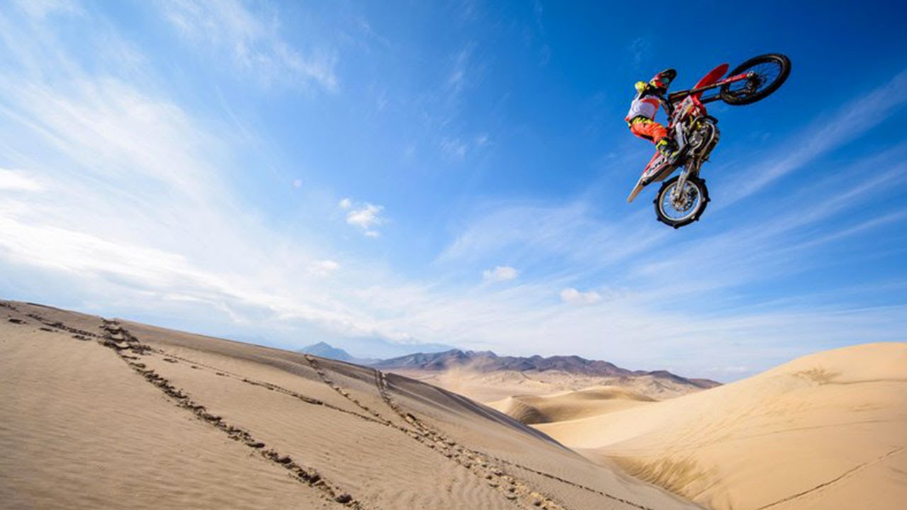 A Freeride Motocross Paradise in the Dunes of Death Valley
