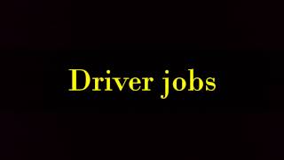 Driver jobs in El Paso